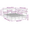 vidaXL Cama com estante sem colch&atilde;o 160x200 cm pinho maci&ccedil;o branco