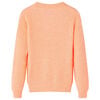 Camisola de malha para crian&ccedil;a laranja brilhante 92