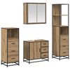 vidaXL Conjunto de M&oacute;veis para Banheiro 4 pcs Carvalho Artesanal