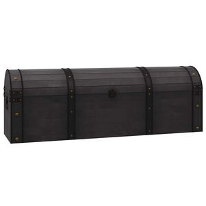 vidaXL Arca para arruma&ccedil;&atilde;o madeira maci&ccedil;a estilo vintage 120x30x40 cm