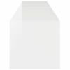 vidaXL Arm&aacute;rio de TV de Parede 2 pcs Branco Brilhante