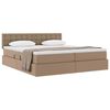 vidaXL Cama com Armazenamento Cappuccino 180 x 200 cm Couro Sint&eacute;tico