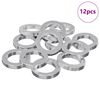 vidaXL Arruela de Primavera 12 pcs Branco 13 x 1 mm Ferro