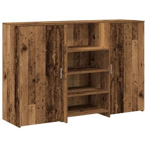 vidaXL Balc&atilde;o de recep&ccedil;&atilde;o 155x50x103,5 cm madeira madeira velha