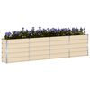 vidaXL Floreira Ivory 160 x 40 x 75 cm A&ccedil;o