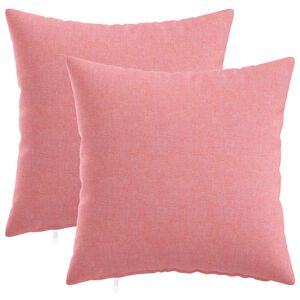 vidaXL Capa almofada 2 unid. HEERLEN Rosa 30 x 30 cm Tecido