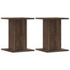 vidaXL Suportes de colunas 2 pcs derivados madeira carvalho castanho