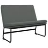 vidaXL Banco 100x75x76 cm tecido cinzento-escuro