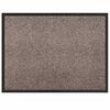 vidaXL Tapete de Entrada Bege 60 x 40 x 1.2 cm Tecido de Teddy