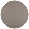 vidaXL Tapetes de &aacute;rea Redondo LUGO Creme e Taupe &Oslash; 200 CM Poli&eacute;ster