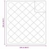 vidaXL Colchas e Edredons Branco 240 x 220 cm Poliéster