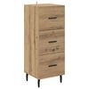 vidaXL Buffet carvalho artisiano 34 x 34,5 x 90 cm