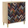 vidaXL Buffet OMMEN Sonoma 69 x 33 x 75 cm Derivados de Madeira
