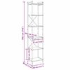 vidaXL Estante Carvalho Sonoma 40 x 30 x 189,5 cm Madeira processada