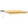 vidaXL Toldo retr&aacute;til manual com LEDs Areia 100% Poli&eacute;ster e Alum&iacute;nio