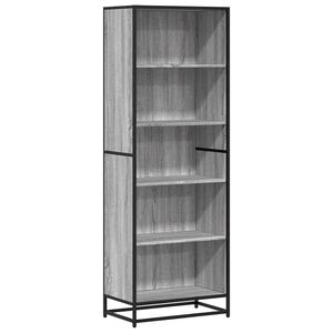 vidaXL Estante 60x35x170,5 cm derivados de madeira cinzento sonoma
