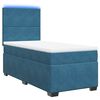 vidaXL Cama boxspring com colch&atilde;o 80x200 cm veludo azul