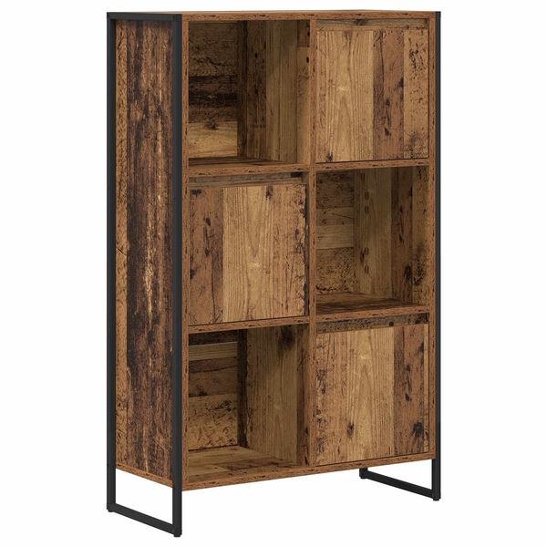 vidaXL Gabinete de Livros Madeira Antiga 68 x 30 x 108,5 cm