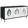 vidaXL Gabinete para TV HANAU 102 x 33 x 51 cm Carvalho Preto