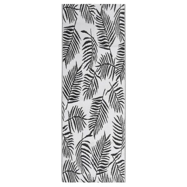 vidaXL Tapete de exterior 80x250 cm ARAKIL PP preto