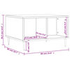 vidaXL Mesa de centro 60x50x36,5 cm derivados de madeira cinza cimento