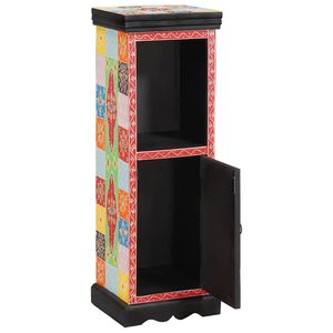 vidaXL C&ocirc;moda Multicolor 30 x 30 x 90 cm Madeira de manga maci&ccedil;a