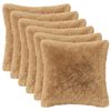 vidaXL Almofada HEERLEN 2 unid. Cinzento-acastanhado Fleece PV