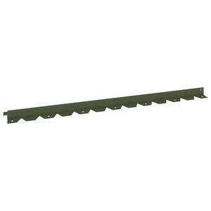 vidaXL Acabamento para Gramado 10 unid. 102 x 4 x 4 cm A&ccedil;o