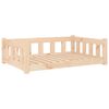vidaXL Cama para c&atilde;es 95,5x65,5x28 cm madeira de pinho maci&ccedil;a