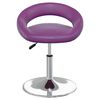 vidaXL Cadeiras de jantar girat&oacute;rias 2 pcs couro artificial roxo