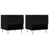 vidaXL Mesas de centro 2 pcs 50x46x50 cm derivados de madeira preto