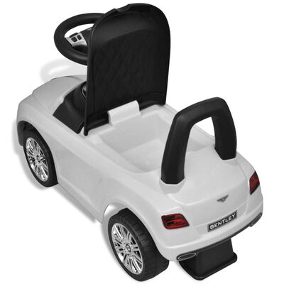Mini-Carro Infantil, de Impulso com Pés, modelo Bentley, cor Branca