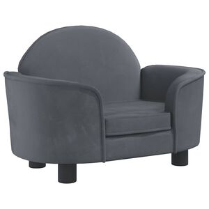 vidaXL Cama para c&atilde;es 66x40x45 cm veludo cinzento-escuro