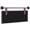 vidaXL Cabeceira Suspensa Roxo 110 x 55 x 7 cm Veludo
