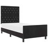vidaXL Cama Box com cabeceira Preto 100 x 200 cm Veludo