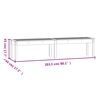 vidaXL Banco jardim c/ 2 lugares 203,5x44x45 cm madeira douglas maciça