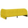 vidaXL Estrutura de Cama de Canto Amarelo 90 cm x 190 cm tecido
