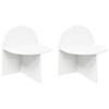 vidaXL Mesa-de-cabeceira 2 unid. Branco 40 x 35,5 x 45,5 cm