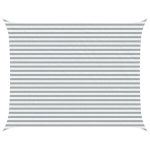 vidaXL Vela de sombra solar Cinza Claro e Branco 4,5 x 3,5 m