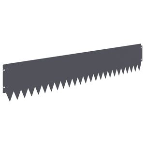 vidaXL Acabamento para Gramado 20 pcs 103 x 20 cm A&ccedil;o Antracite