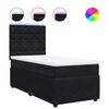 vidaXL Cama com molas/colch&atilde;o 90x190 cm veludo preto