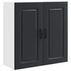vidaXL Painel de lava-lou&ccedil;a Kalmar Preto 80 x 31 x 80 cm