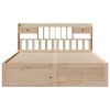 vidaXL Cama com estante sem colch&atilde;o 180x200 cm pinho maci&ccedil;o
