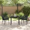 vidaXL Conjunto de Jantar para Jardim 5 pcs Cinzeto Rattan Sintético