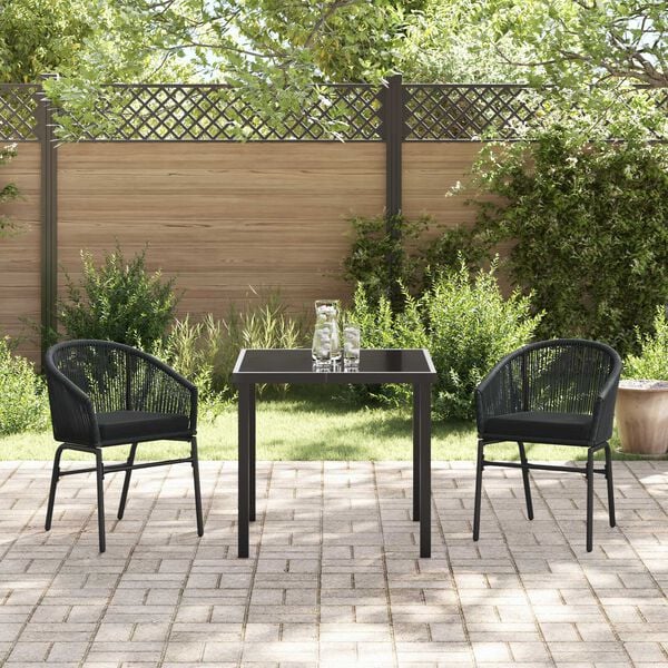 vidaXL Conjunto de Jantar para Jardim 5 pcs Cinzeto Rattan Sintético