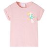vidaXL T-shirt de crian&ccedil;a rosa-claro 140