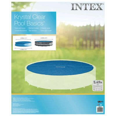 Intex Cobertura para piscina solar 538 cm polietileno azul