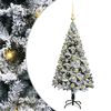 vidaXL &Aacute;rvore de Natal Artificial Branco 120 cm PVC, A&ccedil;o e Pl&aacute;stico
