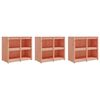 vidaXL Arm&aacute;rios de cozinha p/ exterior 3 pcs madeira de douglas maci&ccedil;a