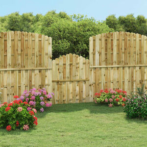 vidaXL Port&atilde;o de jardim 100x125 cm pinho impregnado